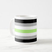 Mug Drapeau de fierté agender (Devant gauche)