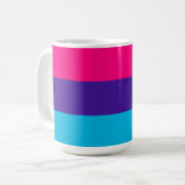 Mug Drapeau de fierté androgyne (Devant gauche)