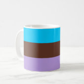 Mug Drapeau de fierté androsexuelle (Devant gauche)