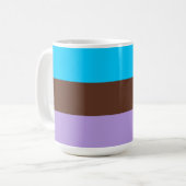 Mug Drapeau de fierté androsexuelle (Devant gauche)