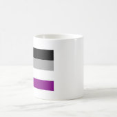 Mug Drapeau de fierté asexué (Centre)