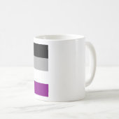 Mug Drapeau de fierté asexué (Devant droit)