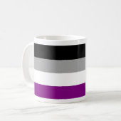Mug Drapeau de fierté asexué (Devant gauche)