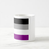 Mug Drapeau de fierté asexué (Centre)