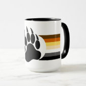 Mug Drapeau de fierté Awesome Bear patte d'ours (Devant droit)