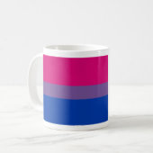 Mug Drapeau de fierté bisexuel (Devant gauche)