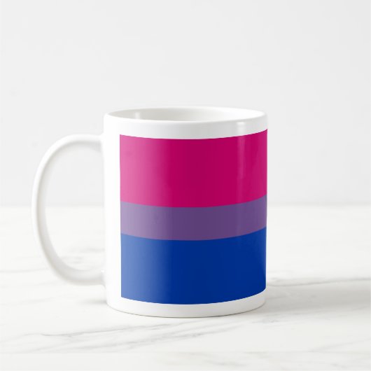 Mug Drapeau de fierté bisexuel (Gauche)