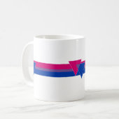 Mug Drapeau de fierté bisexuel (Devant gauche)