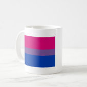 Mug Drapeau de fierté bisexuel (Devant gauche)