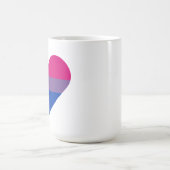 Mug Drapeau de fierté bisexuel cœur (Centre)