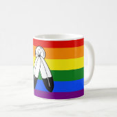 Mug Drapeau de fierté bispirituel de SlipperyJoe's sym (Devant droit)