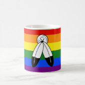 Mug Drapeau de fierté bispirituel de SlipperyJoe's sym (Centre)