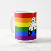 Mug Drapeau de fierté bispirituel de SlipperyJoe's sym (Devant gauche)