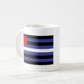 Mug Drapeau de fierté cuir (Devant gauche)