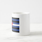 Mug Drapeau de fierté cuir queer (Centre)