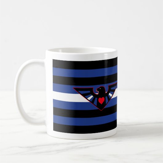 Mug Drapeau de fierté d'aigle en cuir (Gauche)