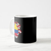 Mug Drapeau de fierté de Colombie Drapeau national col (Devant gauche)