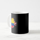 Mug Drapeau de fierté de Colombie Drapeau national de (Devant gauche)