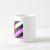 Mug Drapeau de fierté de fille de cuir (Centre)