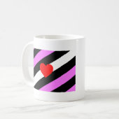 Mug Drapeau de fierté de fille de cuir (Devant gauche)