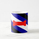 Mug Drapeau de fierté de jeu de chiots de SlipperyJoe (Centre)