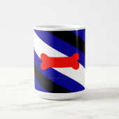 Mug Drapeau de fierté de jeu de chiots de SlipperyJoe (Centre)
