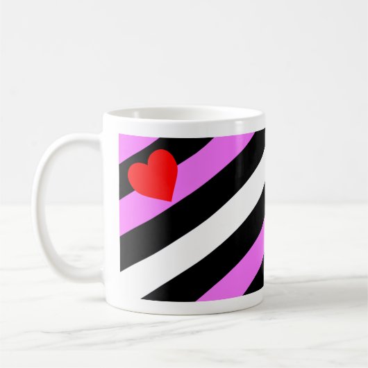 Mug Drapeau de fierté de la fille de cuir (Gauche)