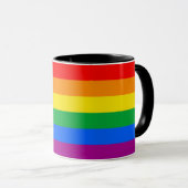 Mug Drapeau de fierté de LGBT/drapeau d'arc-en-ciel (Devant droit)