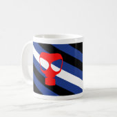 Mug Drapeau de fierté de masque (Devant gauche)