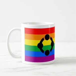 Mug Drapeau de fierté de niche arc-en-ciel