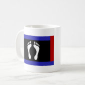 Mug Drapeau de fierté de pied (empreinte de pied) (Devant gauche)