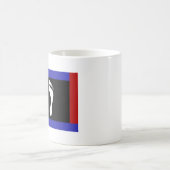 Mug Drapeau de fierté de pied (empreinte de pied) (Centre)