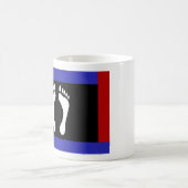 Mug Drapeau de fierté de pied (empreinte de pied) (Centre)