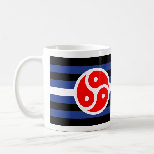 Mug Drapeau de fierté de pratique en cuir (Gauche)