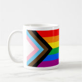 Mug Drapeau de fierté de progrès LGBTQ+ (Gauche)
