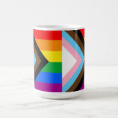 Mug Drapeau de fierté de progrès LGBTQ+ (Centre)