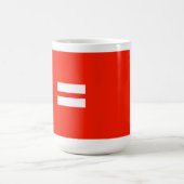 Mug Drapeau de fierté d'égalité (Centre)