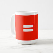 Mug Drapeau de fierté d'égalité (Devant gauche)