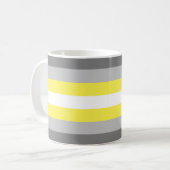 Mug Drapeau de fierté demigender (Devant gauche)