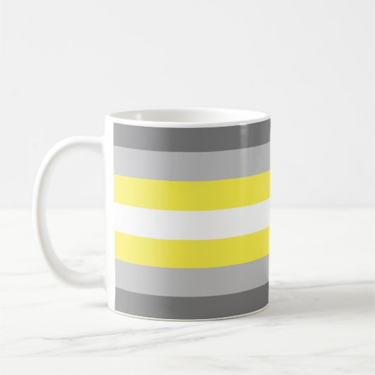 Mug Drapeau de fierté demigender (Gauche)