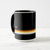 Mug Drapeau de fierté des ours gays masculins et stylé (Devant gauche)