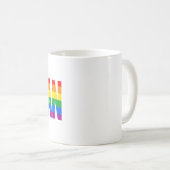 Mug Drapeau de fierté d'inclusivité humaine (Devant droit)