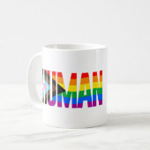 Mug Drapeau de fierté d'inclusivité humaine (Devant gauche)
