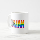 Mug Drapeau de fierté d'inclusivité humaine (Devant gauche)
