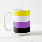 Mug Drapeau de fierté dual asexeul non binaire (Gauche)