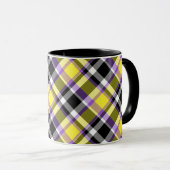Mug Drapeau de fierté éclectique boho non binaire à ca (Devant droit)