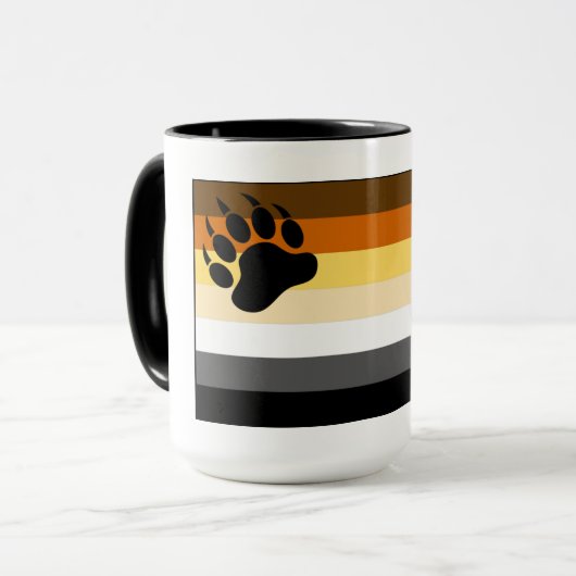 Mug Drapeau de fierté Gay Bear (Devant gauche)