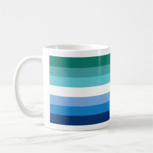Mug Drapeau de fierté gay masculin (Azur)