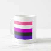 Mug Drapeau de fierté genderfluid (Devant gauche)