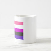 Mug Drapeau de fierté genderfluid (Centre)
